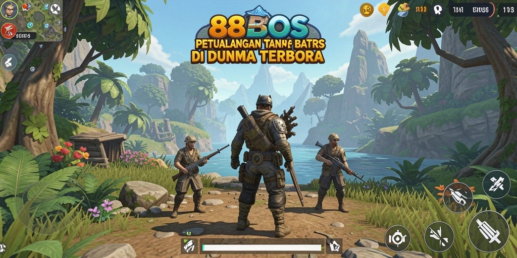 Tangkapan layar gameplay <strong>88BOS</strong> menampilkan petualangan yang memukau di dunia terbuka.