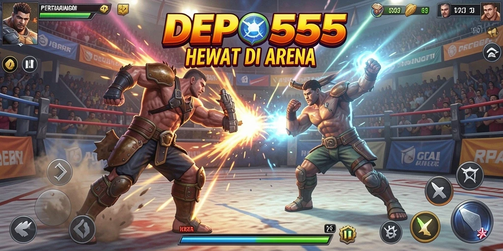 Tampilan gameplay DEPO555 yang menegangkan dan penuh aksi.