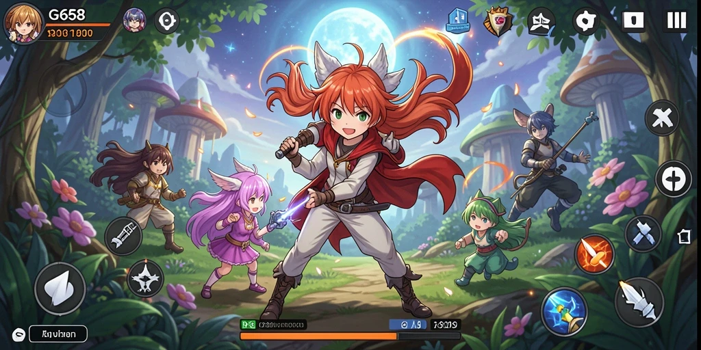 Screenshot G668 menampilkan aksi seru dalam dunia Anime yang imersif.