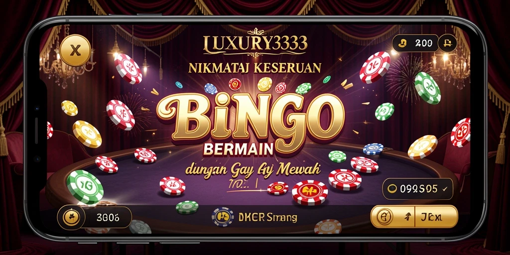 Screenshot gameplay LUXURY333 menampilkan pemain yang aktif dalam permainan Bingo.
