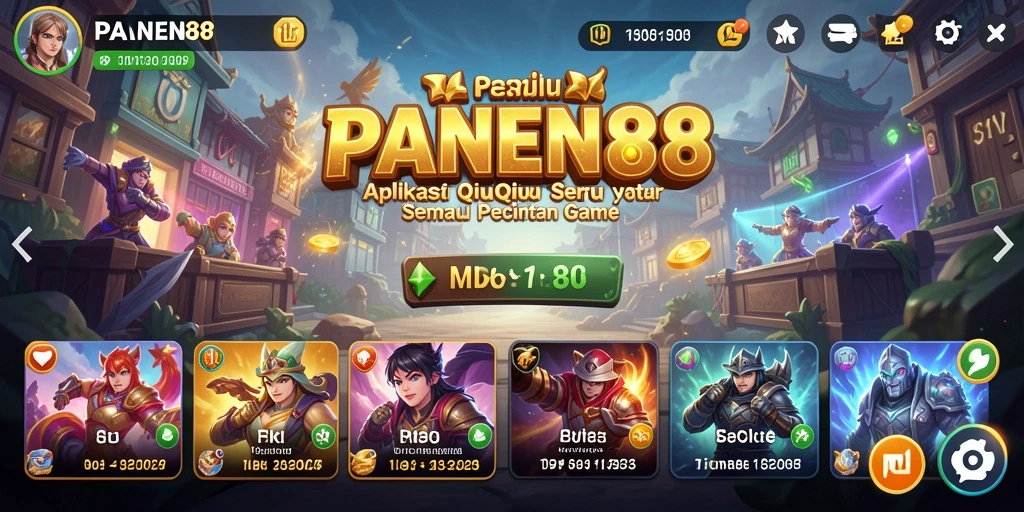 Screenshot gameplay PANEN88 menampilkan keseruan bermain QiuQiu.