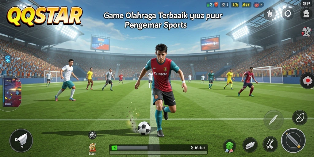 Gameplay menarik dari QQSTAR dengan aksi olahraga seru.
