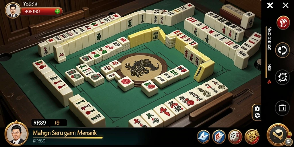 Tampilan gameplay RR89 yang menarik dengan elemen Mahjong.