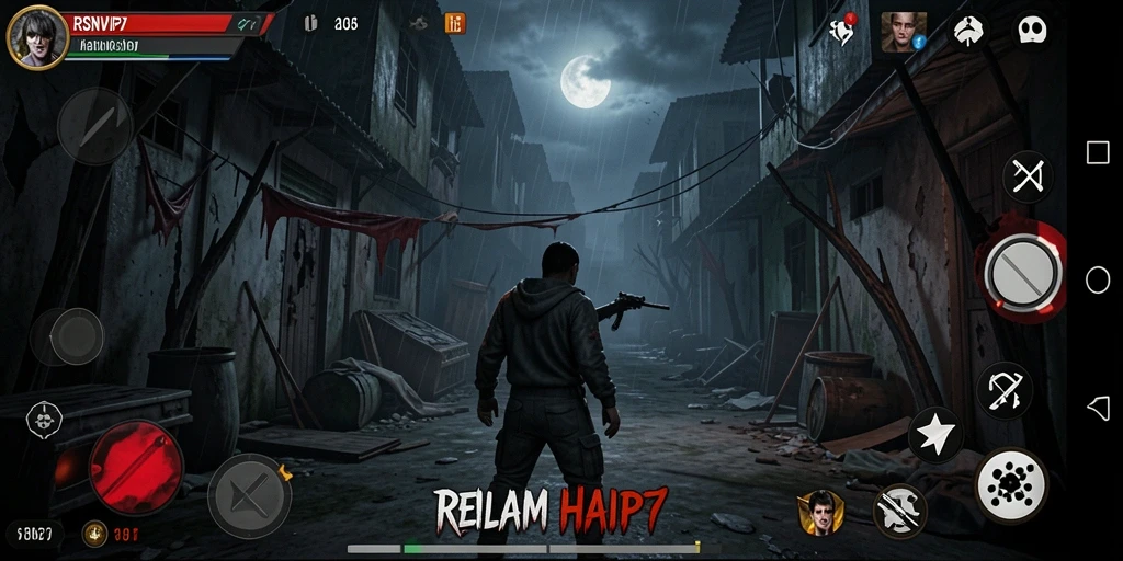 Screenshot RSNVIP7 menampilkan momen mencekam dalam permainan.