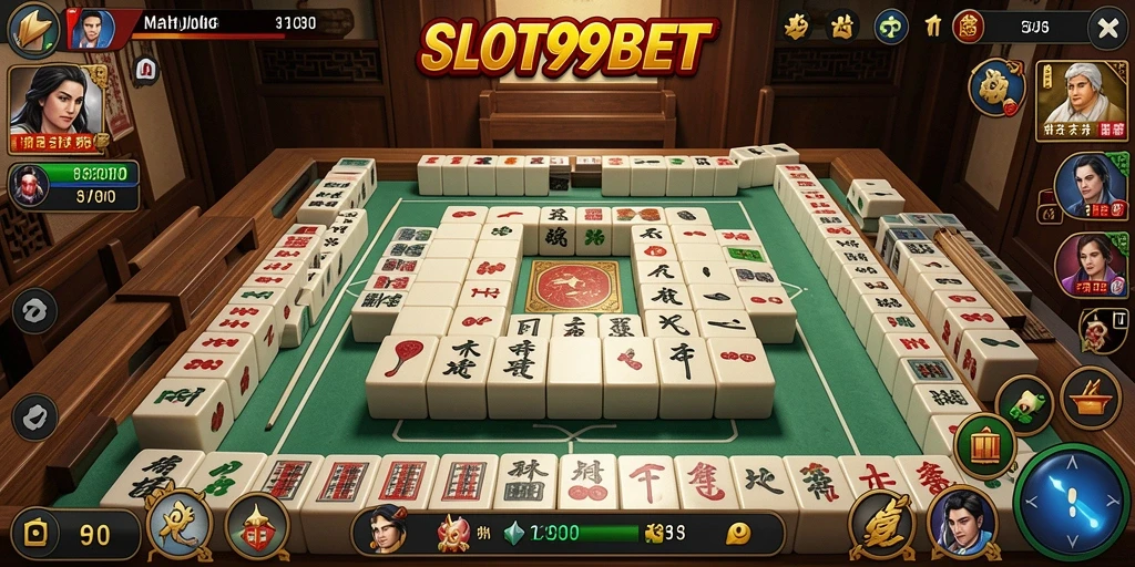 Tampilan gameplay Mahjong yang menarik dan penuh aksi.